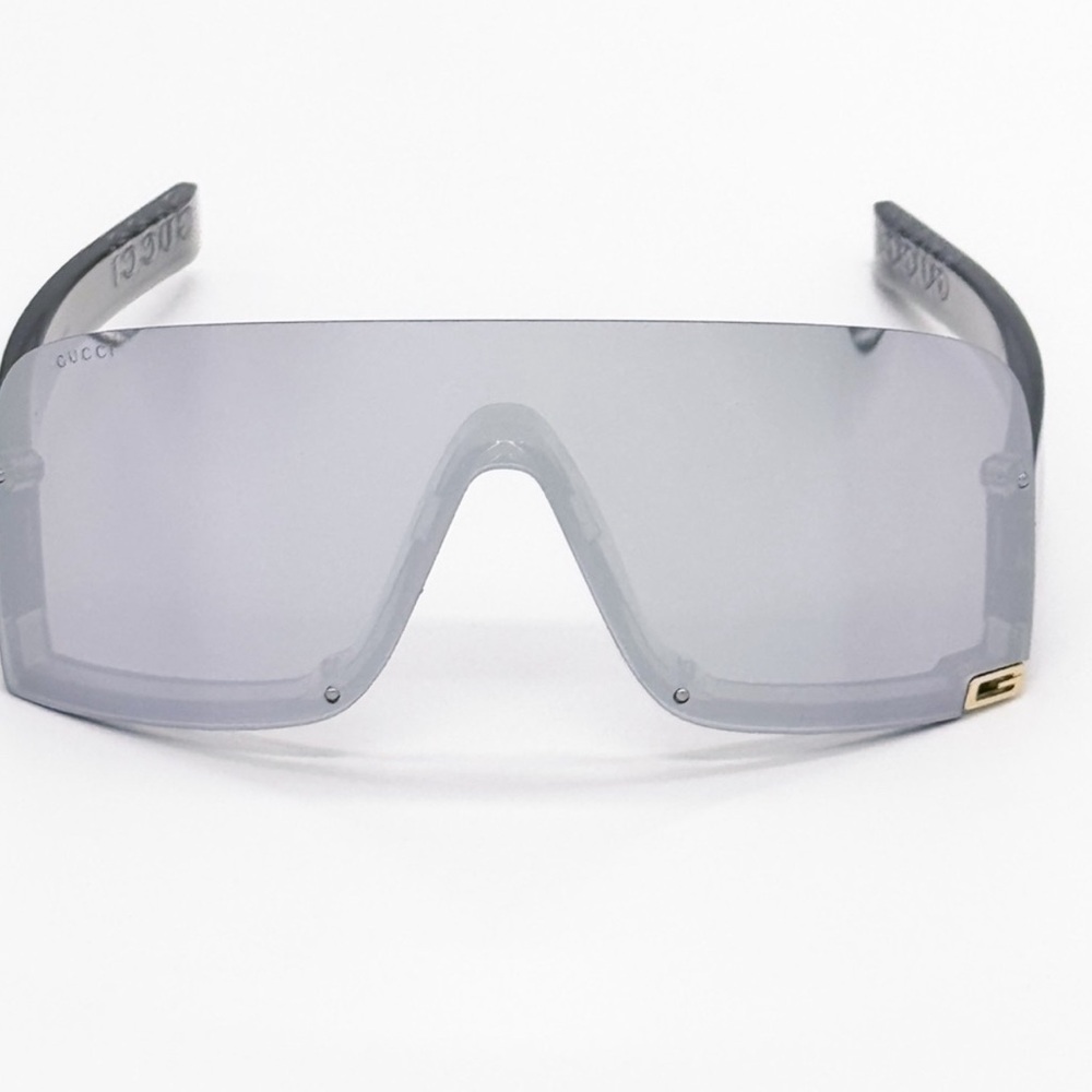 Gucci Gray Shield Sunglasses